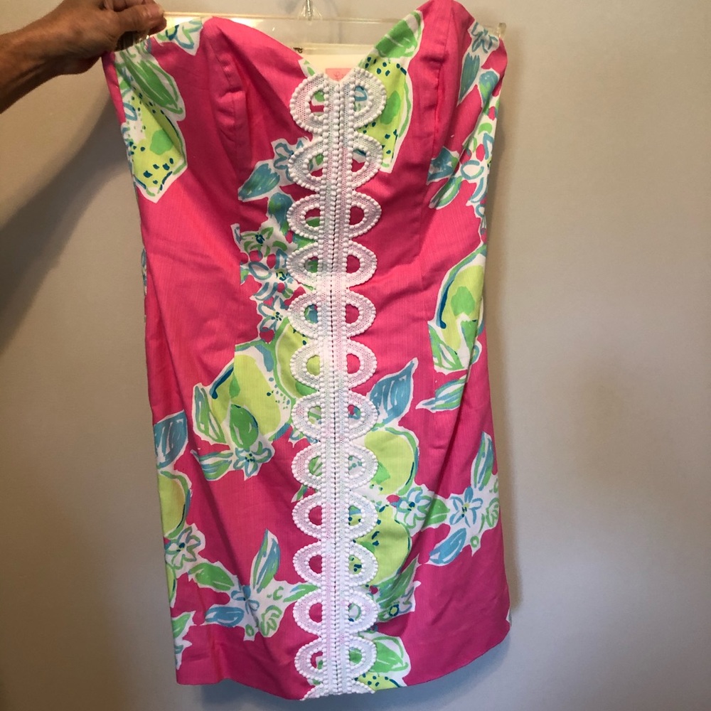 Lilly Pulitzer Strapless Dress Size 0